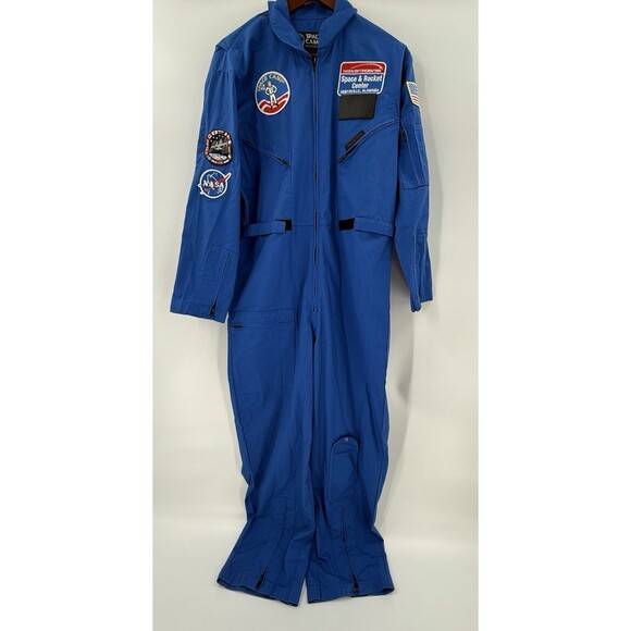 NASA US Space Camp Blue Astronaut Flight Suit Huntsville AL  Size Adult MEDIUM - Picture 9 of 14